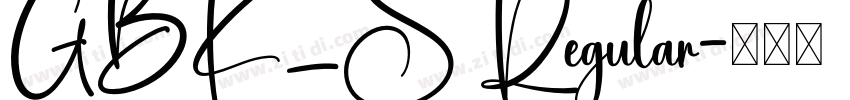 GBK_S Regular字体转换
